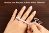 Accurate ring size measurement at home within 5 minutes using the proven tools.