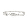 Diamond bracelet on a white background