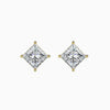 Princess Cut Lab Diamond Solitaire Stud Earring - Cheriva Jewels