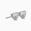 Lovely Heart Shaped Lab Diamond Studs Earring - Cheriva Jewels