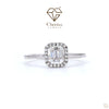 Baguette And Round Cut Diamond Engagement Ring - Cheriva Jewels