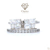 Emerald Cut Lab Diamond Bridal Set Engagement Ring - Cheriva Jewels