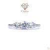 Lab Diamond Round Cut Three Stone Wedding Ring - Cheriva Jewels