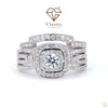 Vintage Style Bridal Set Engagement Ring - Cheriva Jewels
