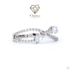 Pear cut Lab Diamond Infinity Engagement Ring - Cheriva Jewels