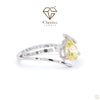 Royal Yellow Pear Shaped Gemstone Engagement Ring - Cheriva Jewels