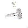 Flower Shaped Lab Diamond Engagement Ring - Cheriva Jewels