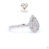 Halo Engagement Ring With Round Cut Lab Grown Diamond - Cheriva Jewels