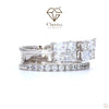 Emerald Cut Lab Diamond Bridal Set Engagement Ring - Cheriva Jewels