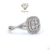 Lab Diamond Vintage Double Halo Engagement Ring - Cheriva Jewels