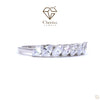 Marquise Cut Lab Diamond Half Eternity Wedding Band - Cheriva Jewels