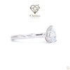 Pear Cut Lab Diamond Solitaire Engagement Ring - Cheriva Jewels