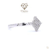 Round Cut Lab Diamond Square Engagement Ring - Cheriva Jewels
