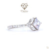Unique Princess Cut Lab Diamond Engagement Ring - Cheriva Jewels