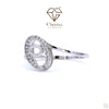 Vintage Style Round Cut Lab Diamond Promise Ring - Cheriva Jewels