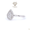 Halo Engagement Ring With Round Cut Lab Grown Diamond - Cheriva Jewels