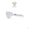 Round Cut Lab Diamond Heart Shaped Ring - Cheriva Jewels