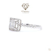 Round Cut Lab Diamond Halo Wedding Ring - Cheriva Jewels