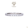 Unique Round Cut Diamond Full Eternity Wedding Band - Cheriva Jewels