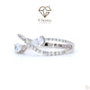 Pear cut Lab Diamond Infinity Engagement Ring - Cheriva Jewels