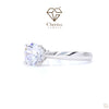 1 Carat Round Cut Diamond Solitaire Promise Ring - Cheriva Jewels