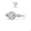Round Cut Diamond Halo Engagement Ring - Cheriva Jewels