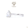Pear Cut Lab Diamond Solitaire Engagement Ring - Cheriva Jewels