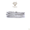 3 Row Diamond Full Eternity Band - Cheriva Jewels