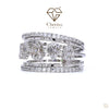 Vintage Style Baguette cut Lab Diamond Engagement Ring - Cheriva Jewels
