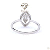 Baguette Cut Diamond Halo Engagement Ring - Cheriva Jewels