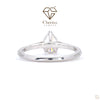 Pear Cut Lab Diamond Solitaire Engagement Ring - Cheriva Jewels
