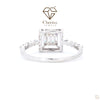 Round Cut Lab Diamond Halo Wedding Ring - Cheriva Jewels