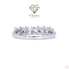 Marquise Cut Lab Diamond Half Eternity Wedding Band - Cheriva Jewels
