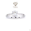 1 Carat Round Cut Diamond Solitaire Promise Ring - Cheriva Jewels