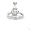 Emerald Cut Lab Diamond Halo Promise Ring - Cheriva Jewels