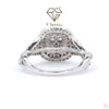 Lab Diamond Vintage Double Halo Engagement Ring - Cheriva Jewels
