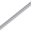 Diamond tennis bracelet on a white background