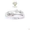 Unique Round Cut 3 Lab Grown Diamond Engagement Ring - Cheriva Jewels