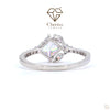 Unique Princess Cut Lab Diamond Engagement Ring - Cheriva Jewels