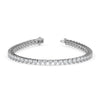 Diamond bracelet on a white background