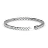 3 ct silver Diamond bracelet on a white background