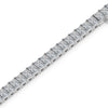 Diamond tennis bracelet on a white background