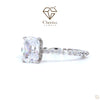 Diamond ring with Cheriva Jewels logo on a white background