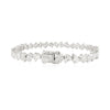 Diamond bracelet on a white background