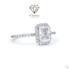 Diamond ring with 'Cheriva Jewels' logo on a white background