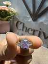Emerald Cut Pink Lab Diamond Engagement Ring - Cheriva Jewels