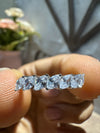 Marquise Cut Lab Diamond Half Eternity Wedding Band - Cheriva Jewels