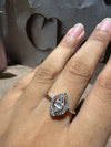 Baguette Cut Diamond Halo Engagement Ring - Cheriva Jewels