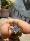 Round Cut Lab Diamond Square Engagement Ring - Cheriva Jewels