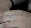 Unique Round Cut Diamond Full Eternity Wedding Band - Cheriva Jewels